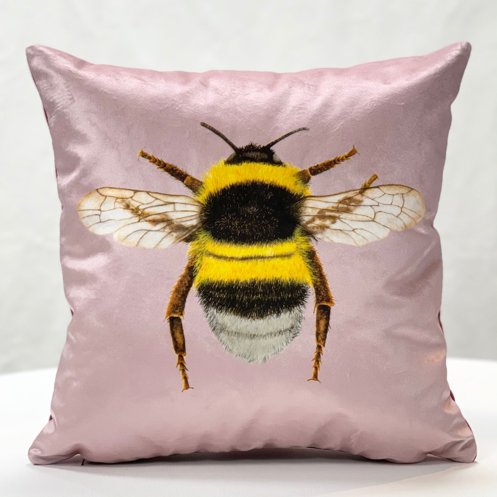Pink top bee cushion