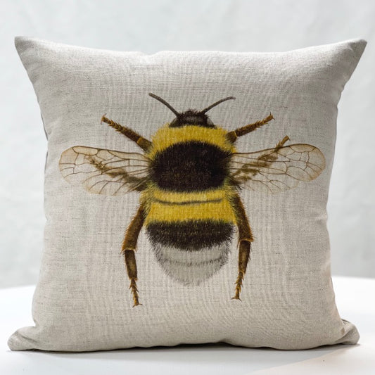 Country collection | Linen bee cushion